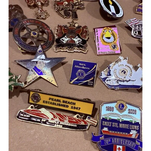 Lot 22 LIONS CLUB INTERNATIONAL Pins Various Locations Including Australia - Picture 8 of 10